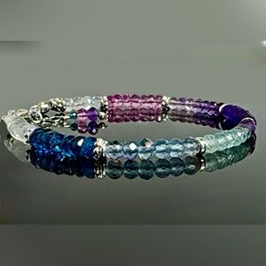 Multi Gemstone 
Custom Bracelet